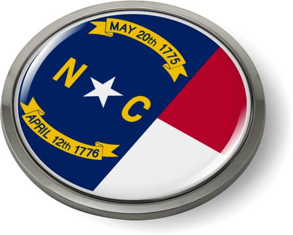North Carolina - State Flag Emblem